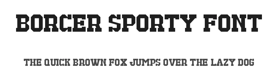 Borcer Sporty Font by Maiko Hatta — Serif Font