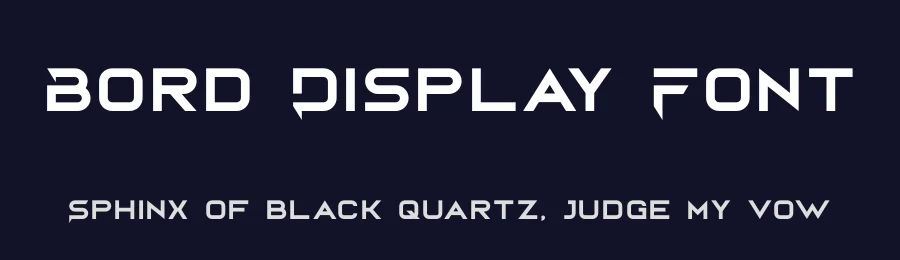 Bord Display Font by ari — Decorative Font — thumbnail 2