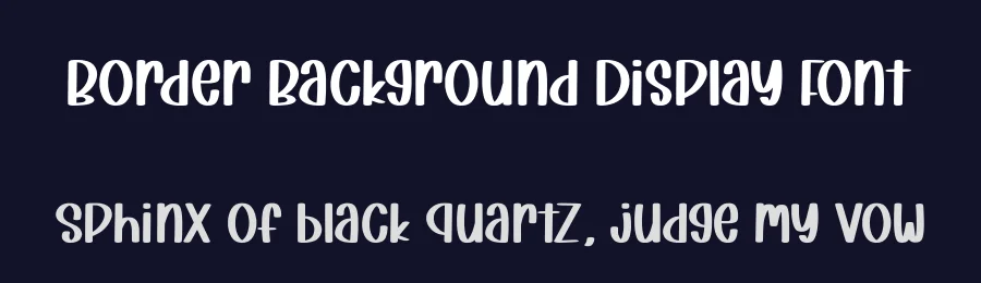 Border Background Display Font by Craftedtype — Decorative Font — thumbnail 2
