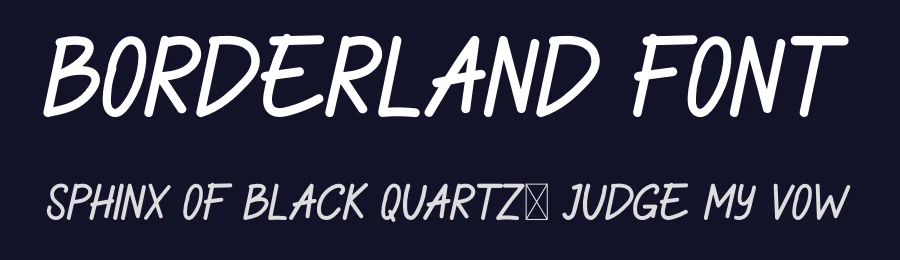 Borderland Font by didiksaputra — Display Font — thumbnail 2