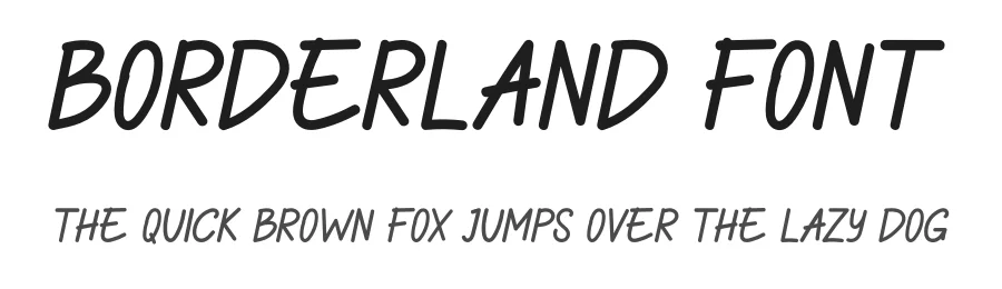 Borderland Font by didiksaputra — Display Font