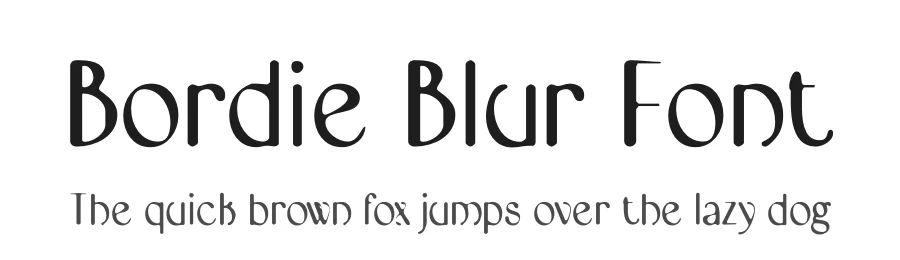 Bordie Blur Font by craftsupplyco β Display Font