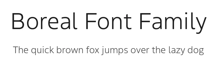 Boreal Font Family by Production Type — Sans Serif Font