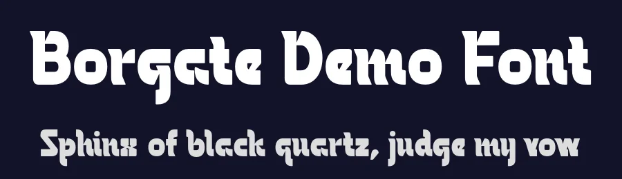 Borgate Demo Font by Krismagraph — Display Font — thumbnail 2
