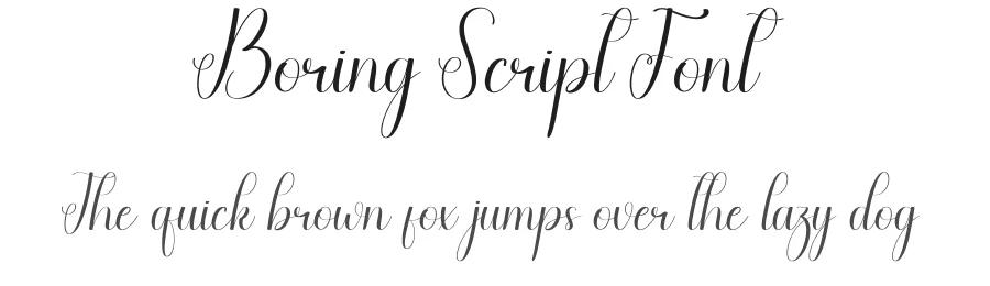 Boring Script Font by andikastudio — Script Handwritten Font