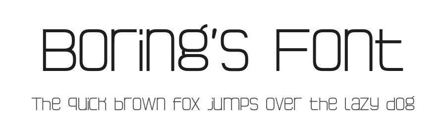 Boring’s Font by Almeera Studio — Sans Serif Font