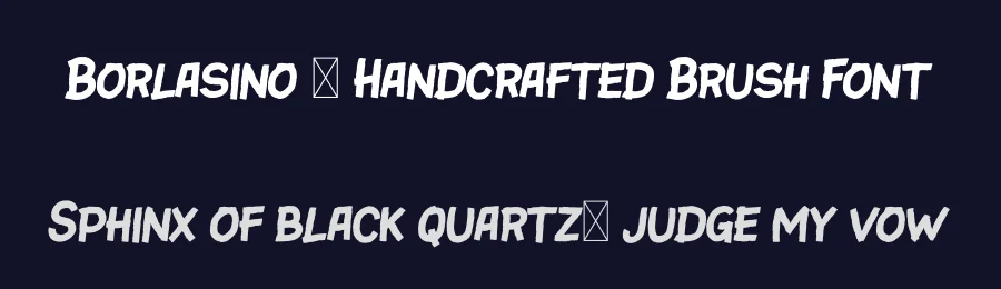 Borlasino – Handcrafted Brush Font by Lukman Hidayat — Display Font — thumbnail 2
