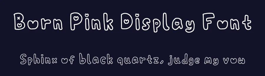 Born Pink Display Font by ngeditt — Decorative Font — thumbnail 2