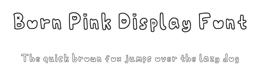 Born Pink Display Font by ngeditt — Decorative Font
