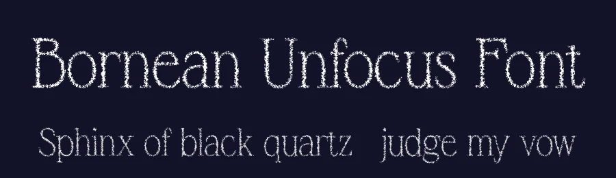 Bornean Unfocus Font by craftsupplyco — Display Font — thumbnail 2