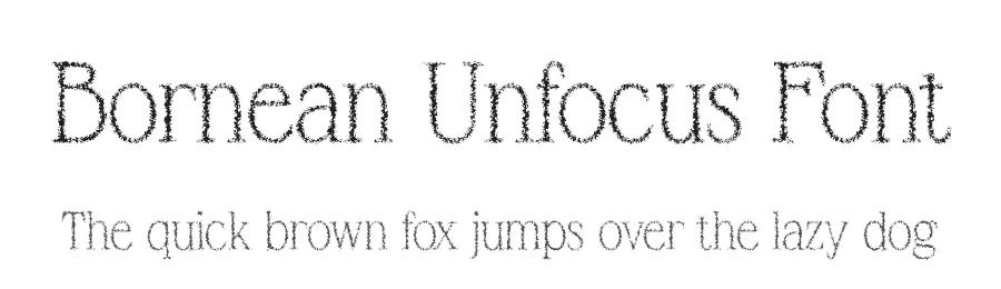 Bornean Unfocus Font by craftsupplyco — Display Font