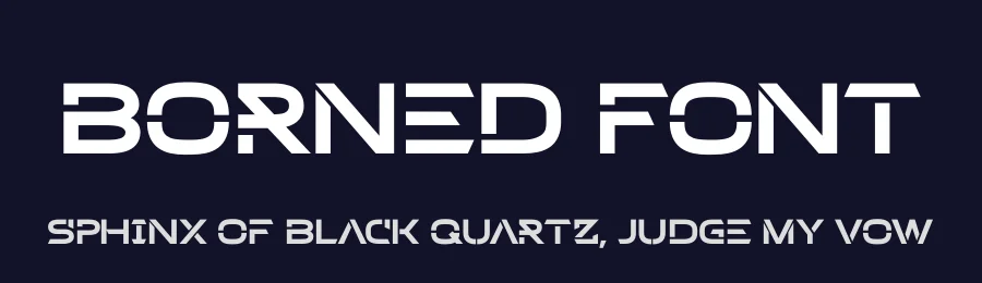 Borned Font by Almarkhatype — Display Font — thumbnail 2