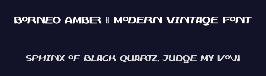 Borneo Amber – Modern Vintage Font by zarmatype — Display Font — thumbnail 2