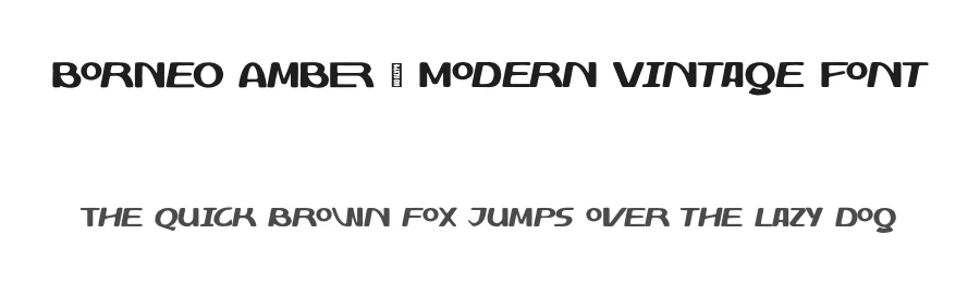 Borneo Amber – Modern Vintage Font by zarmatype — Display Font