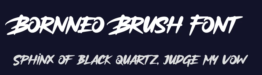 Bornneo Brush Font by Basnistudio — Script Handwritten Font — thumbnail 2