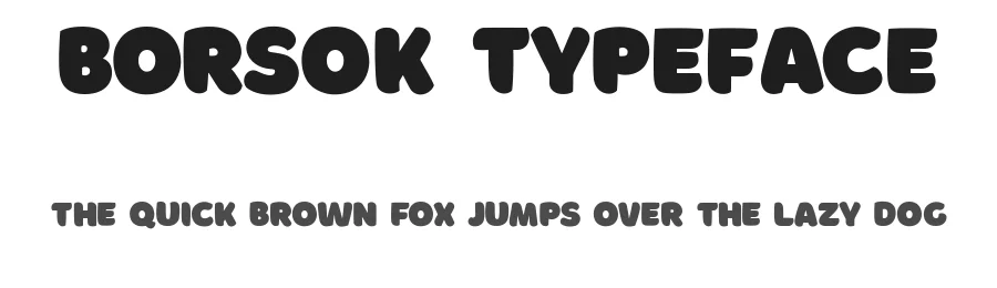 Borsok Typeface by Dastan Miraj β Sans Serif Font