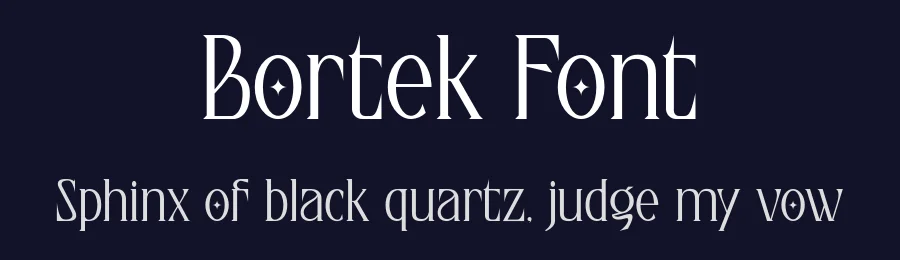 Bortek Font by Rhwork id — Serif Font — thumbnail 2