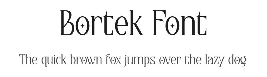 Bortek Font by Rhwork id — Serif Font