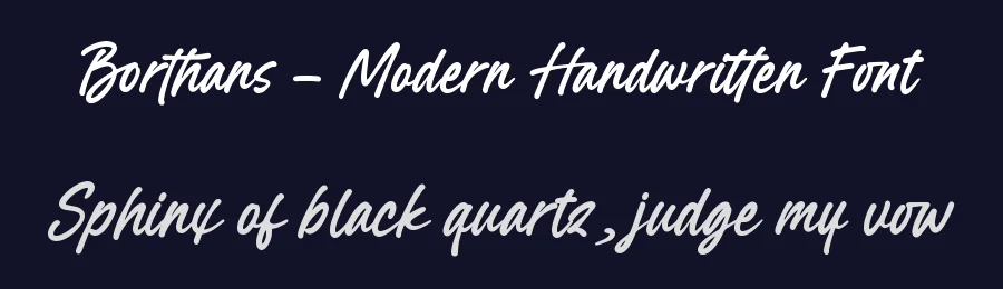 Borthans – Modern Handwritten Font by letterenastudios — Serif Font — thumbnail 2