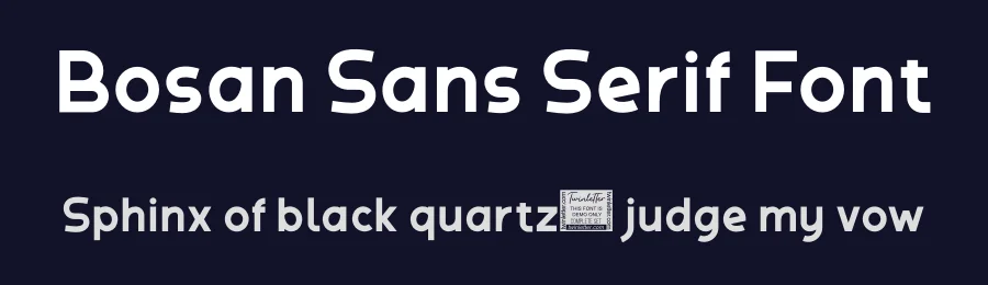 Bosan Sans Serif Font by twinletter — Sans Serif Font — thumbnail 2