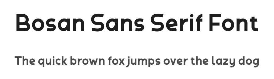Bosan Sans Serif Font by twinletter — Sans Serif Font