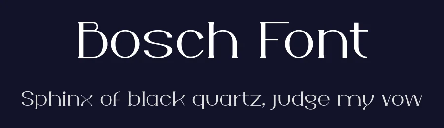 Bosch Font by iframe design studio — Serif Font — thumbnail 2