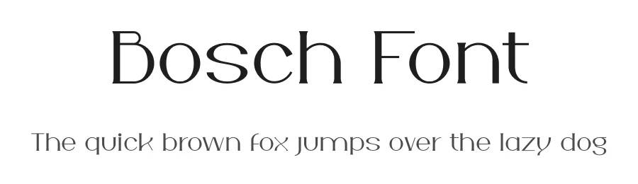 Bosch Font by iframe design studio — Serif Font