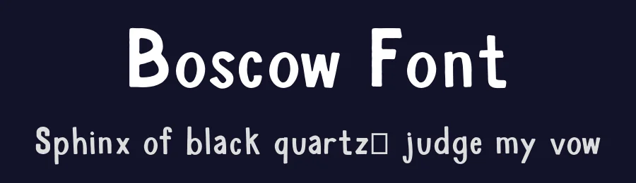 Boscow Font by Benawa Studio — Display Font — thumbnail 2