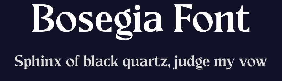 Bosegia Font by Rantautype — Display Font — thumbnail 2