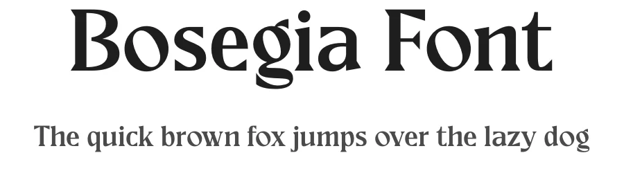Bosegia Font by Rantautype — Display Font