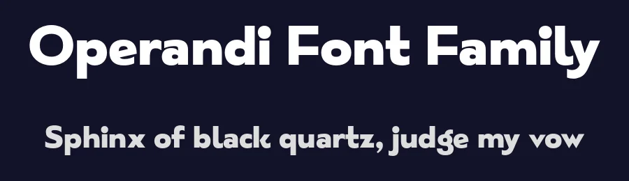 Operandi Font Family by Tour De Force — Sans Serif Font — thumbnail 2