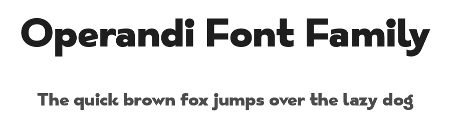 Operandi Font Family by Tour De Force β Sans Serif Font