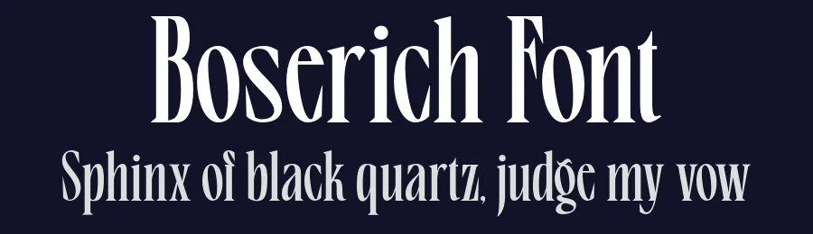 Boserich Font by burntilldead — Serif Font — thumbnail 2