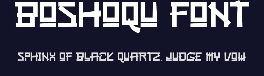 Boshoqu Font by idealeksis — Display Font — thumbnail 2