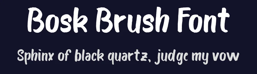 Bosk Brush Font by Boris Garic — Script Handwritten Font — thumbnail 2