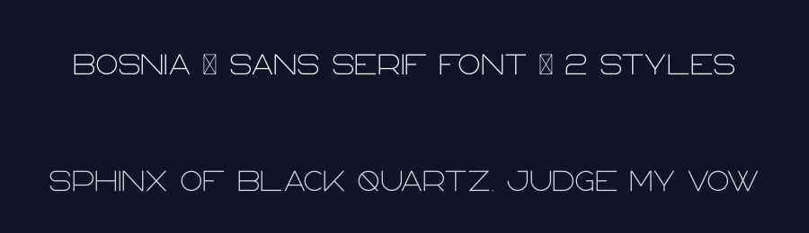 Bosnia – Sans Serif Font | 2 styles by vp_creative_shop — Sans Serif Font — thumbnail 2