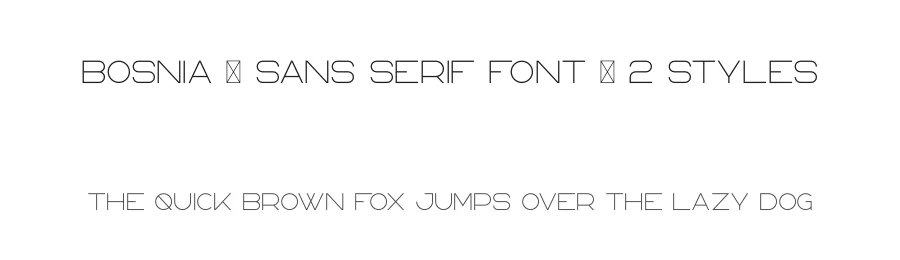 Bosnia – Sans Serif Font | 2 styles by vp_creative_shop — Sans Serif Font