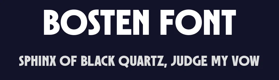 Bosten Font by Letteralle — Sans Serif Font — thumbnail 2