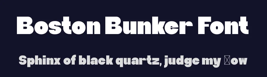 Boston Bunker Font by BRAINWAVES STUDIO — Display Font — thumbnail 2