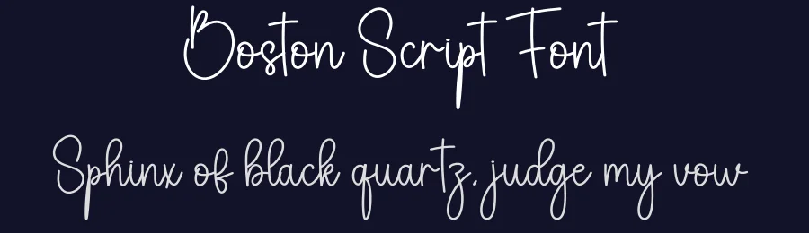 Boston Script Font by creativeletter — Script Handwritten Font — thumbnail 2