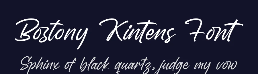 Bostony Kintens Font by letterenastudios — Script Handwritten Font — thumbnail 2