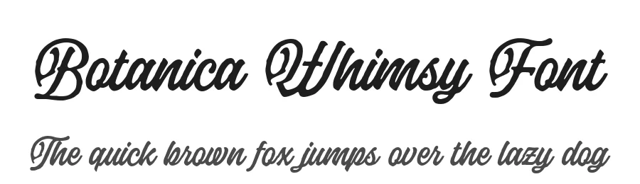 Botanica Whimsy Font by alit design — Script Handwritten Font