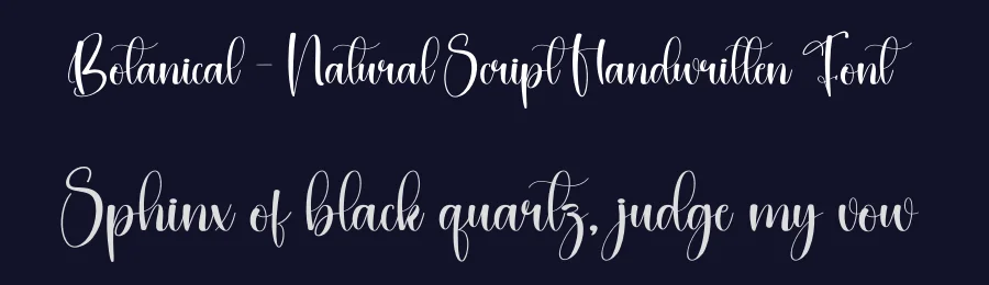 Botanical – Natural Script Handwritten Font by creativeletter — Script Handwritten Font — thumbnail 2