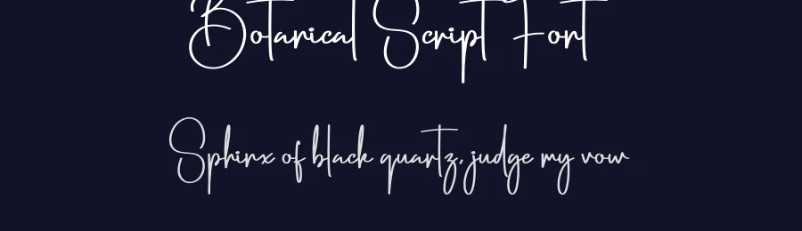 Botanical Script Font by creativeletter — Script Handwritten Font — thumbnail 2