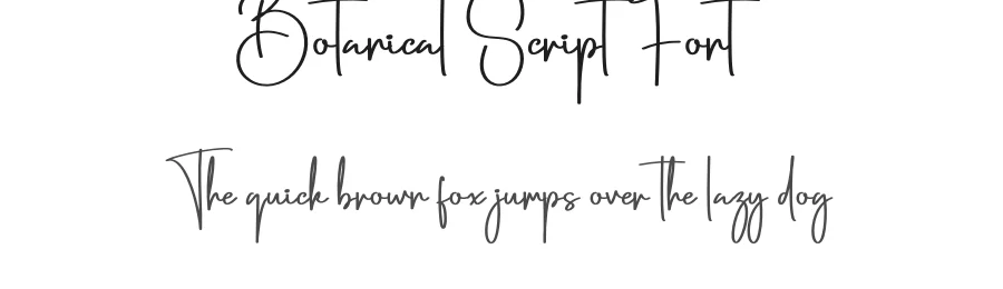 Botanical Script Font by creativeletter — Script Handwritten Font