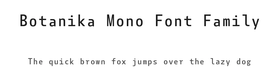 Botanika Mono Font Family by Suitcase Type Foundry — Display Font