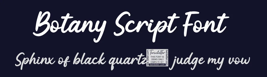 Botany Script Font by twinletter — Script Handwritten Font — thumbnail 2