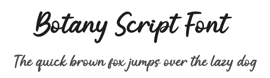 Botany Script Font by twinletter — Script Handwritten Font