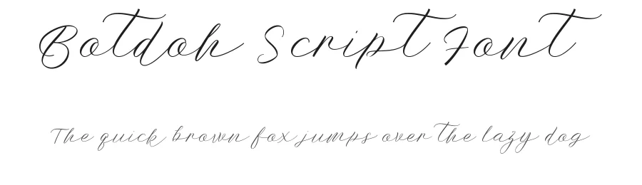 Botdoh Script Font by Elementype — Script Handwritten Font