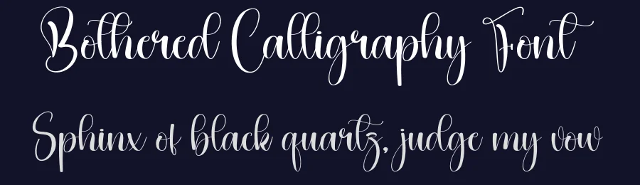 Bothered Calligraphy Font by creativeletter — Script Handwritten Font — thumbnail 2